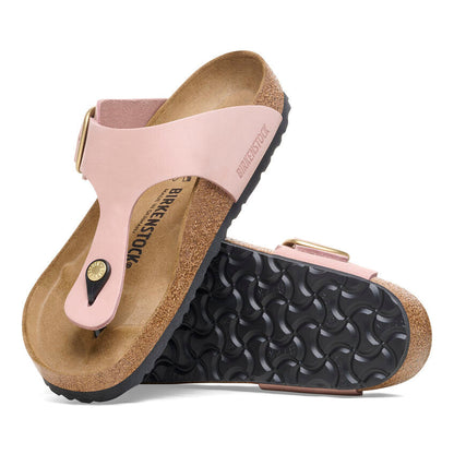 Women's Gizeh Big Buckle Nubuck Leather Soft Pink Regular/Wide