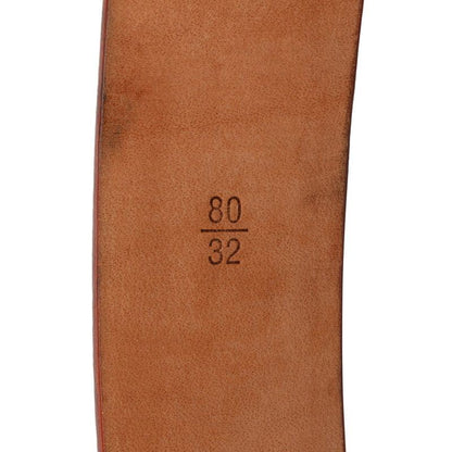 Louis Vuitton Monogram Multicolor Ceinture Carre 80 32 Black Leather Belt
