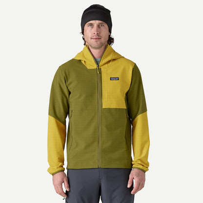 PATAGONIA Men's R1® TechFace Fleece Hoody cod. 83578 GRAZE GREEN