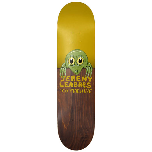Toy Machine Skateboard Deck Leabres Fence Yellow/Brown 8.5" x 32.38"
