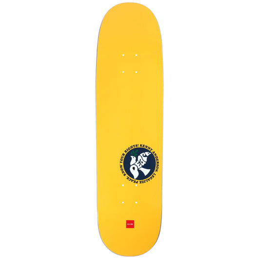 Chocolate Skateboard Deck Anderson Legalize Peace Skidul 8.5" x 31.625"