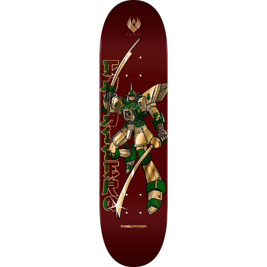 Powell Peralta Skateboard Deck Flight Caballero Gundam Burgundy/Gold Foil 8.25" x 31.95"