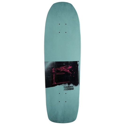 The Heated Wheel Skateboard Deck Bugs Be Gone Mint 9.5" x 32"
