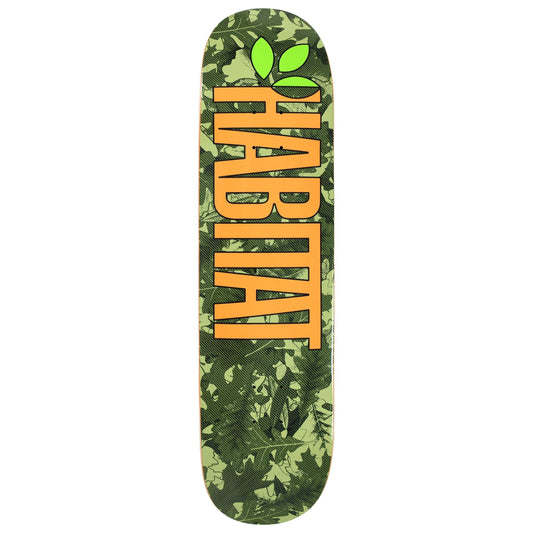 Habitat Skateboard Deck Oak Gamma Twin Green 8.25" x 32.25"