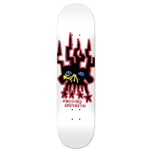 Krooked Skateboard Deck Manderson Skull King 8.38" x 32"