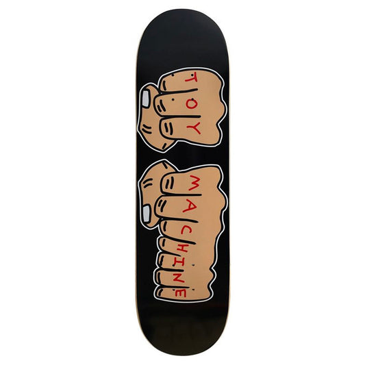 Toy Machine Skateboard Deck New Fists Black 8.0" x 31.63"