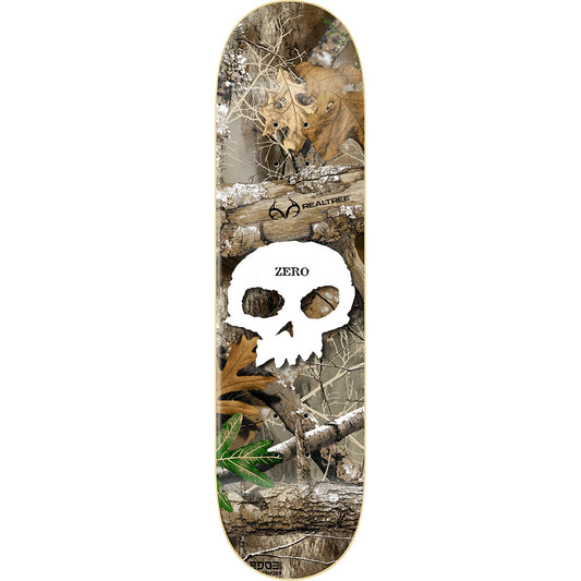 Zero Skateboard Deck Single Skull Realtree Camo  8.5" x 32.3"
