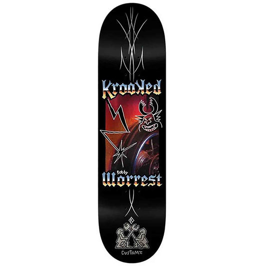 Krooked Worrest Chrome Twin Tail Skateboard Deck 8.38"