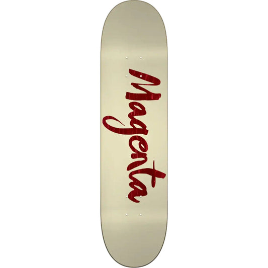 Magenta Big Brush Team Skateboard Deck 8.125"