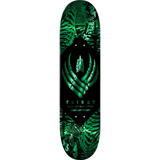 Powell Peralta Skeleton Teal Flight Skateboard Deck 8.13"