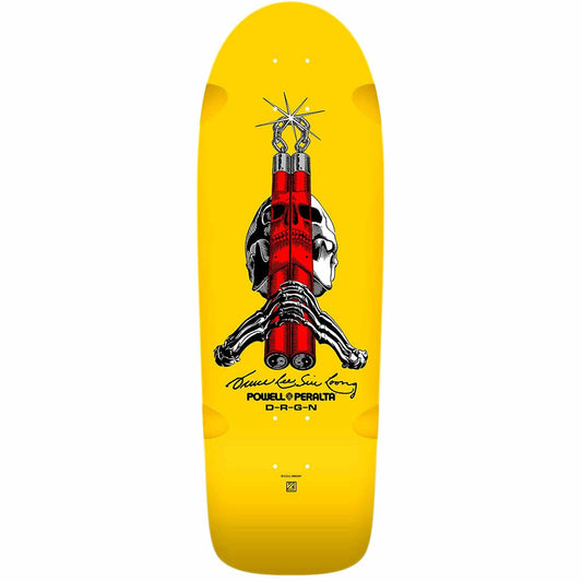 Powell Peralta X Bruce Lee Skull & Sword 10" Skateboard Deck